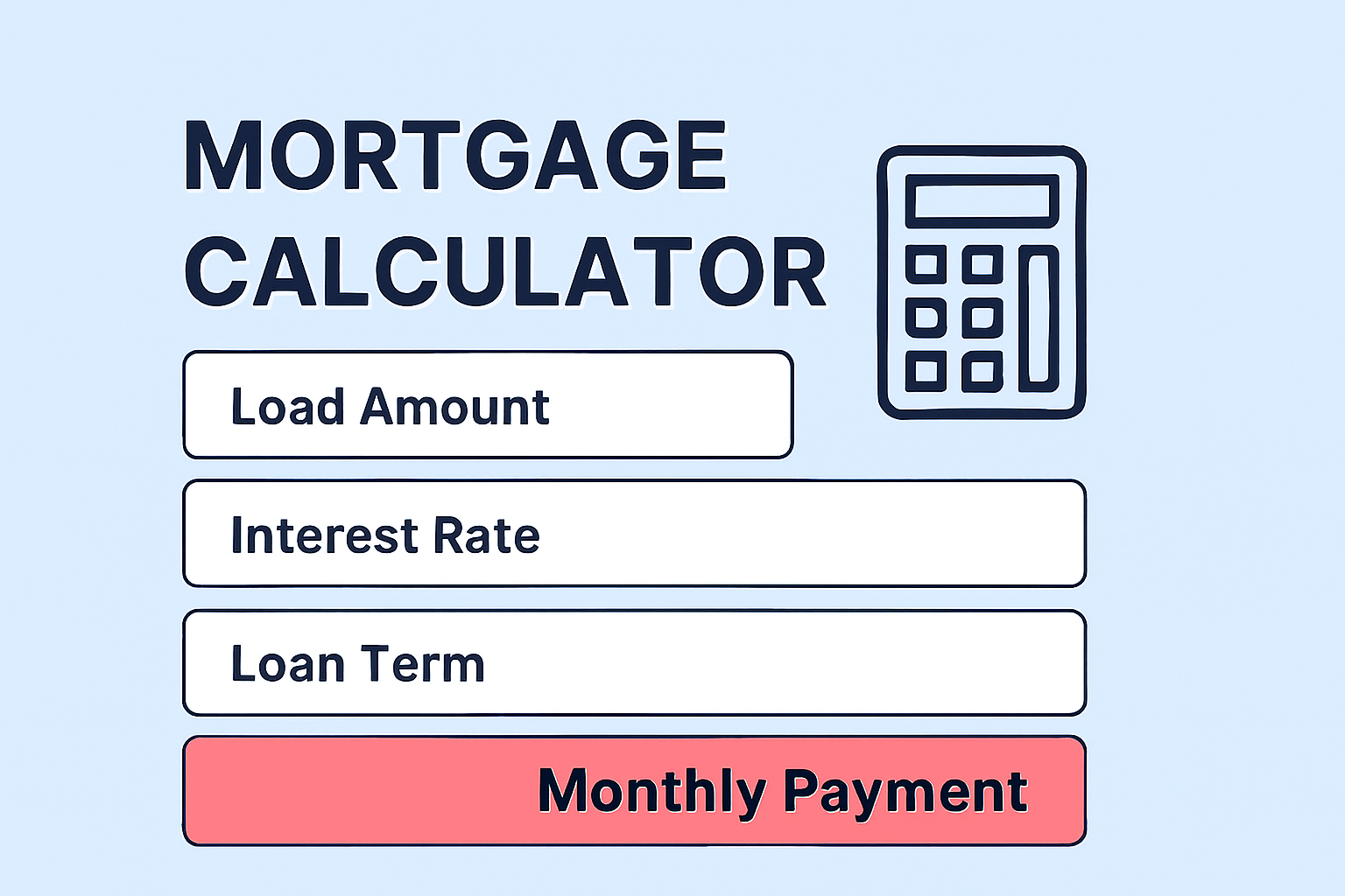 mortgage calculator, home loan calculator, mortgage payment calculator, EMI calculator, online mortgage calculator