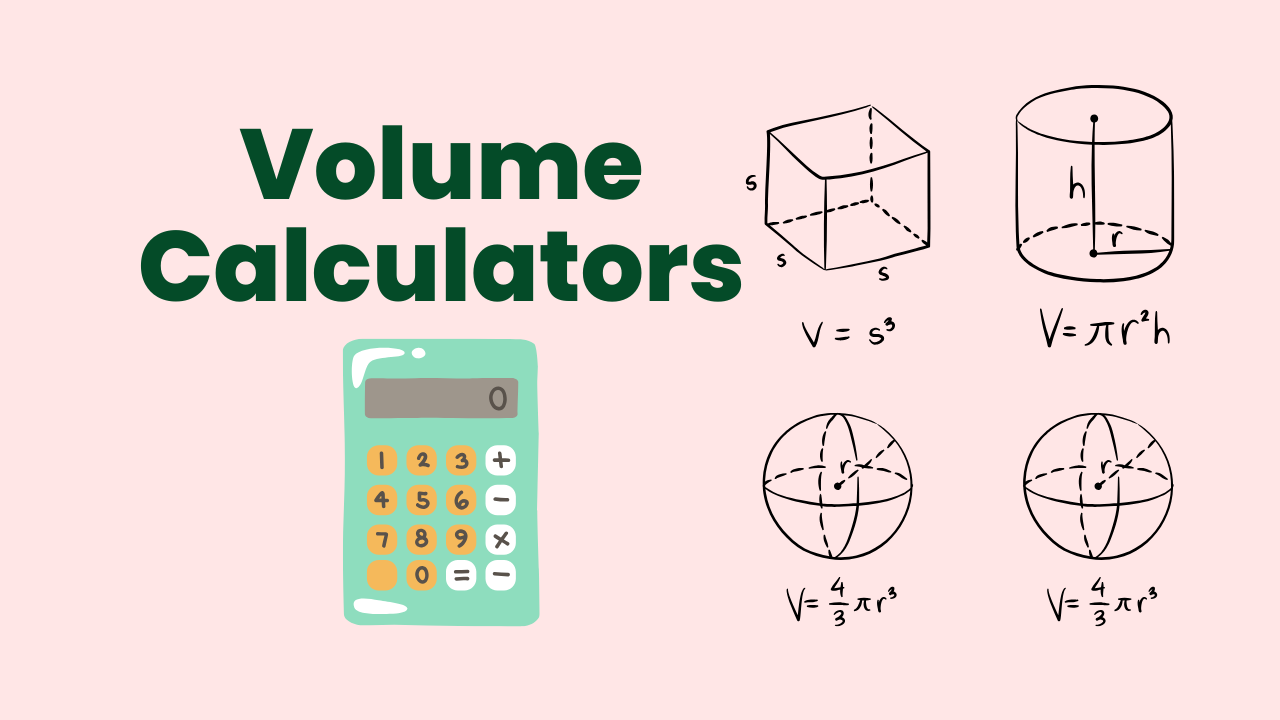 volume calculator, 3D shape calculator, sphere volume formula, cone volume online, cube volume calculator,