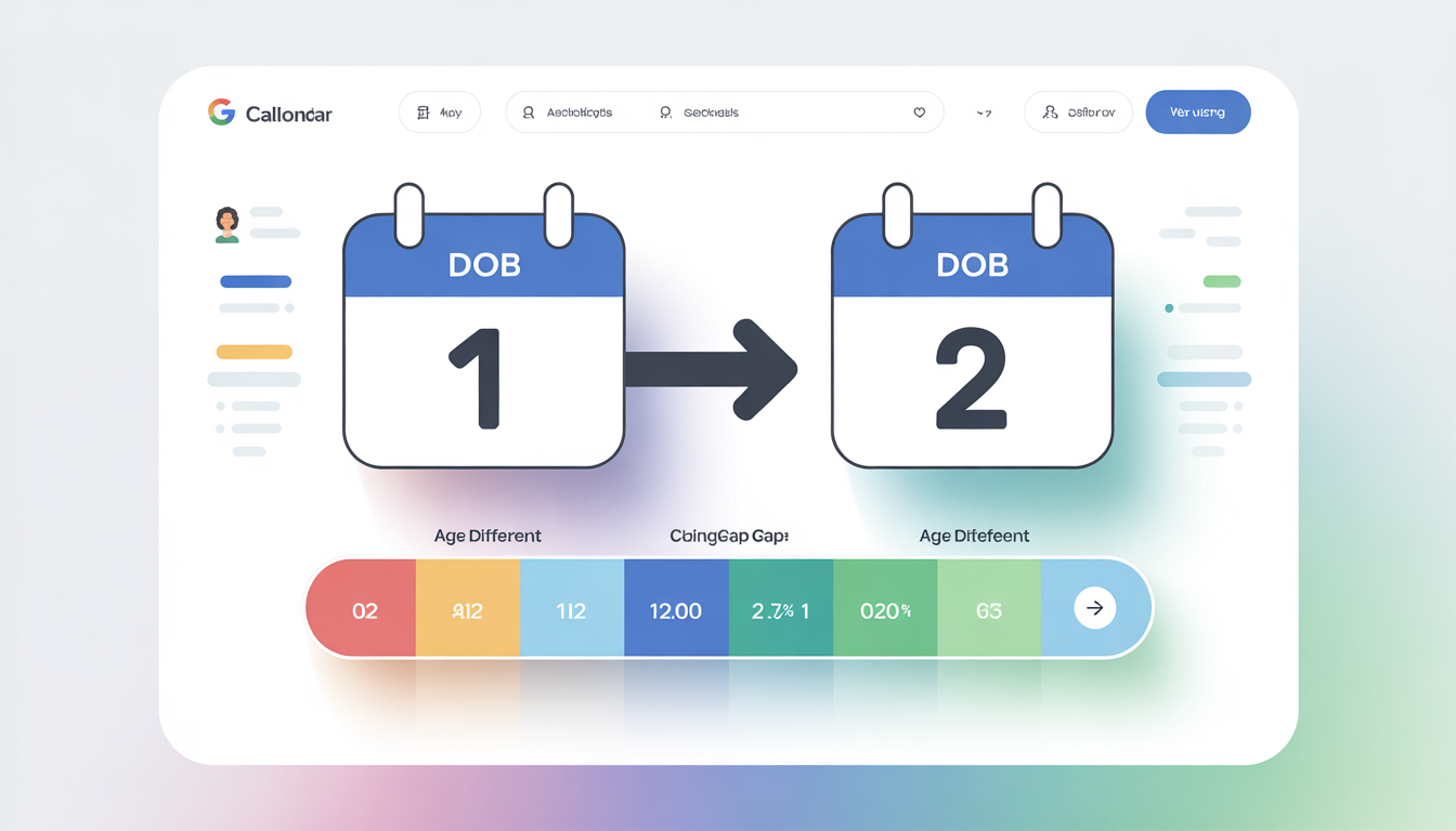 Age Difference Calculator