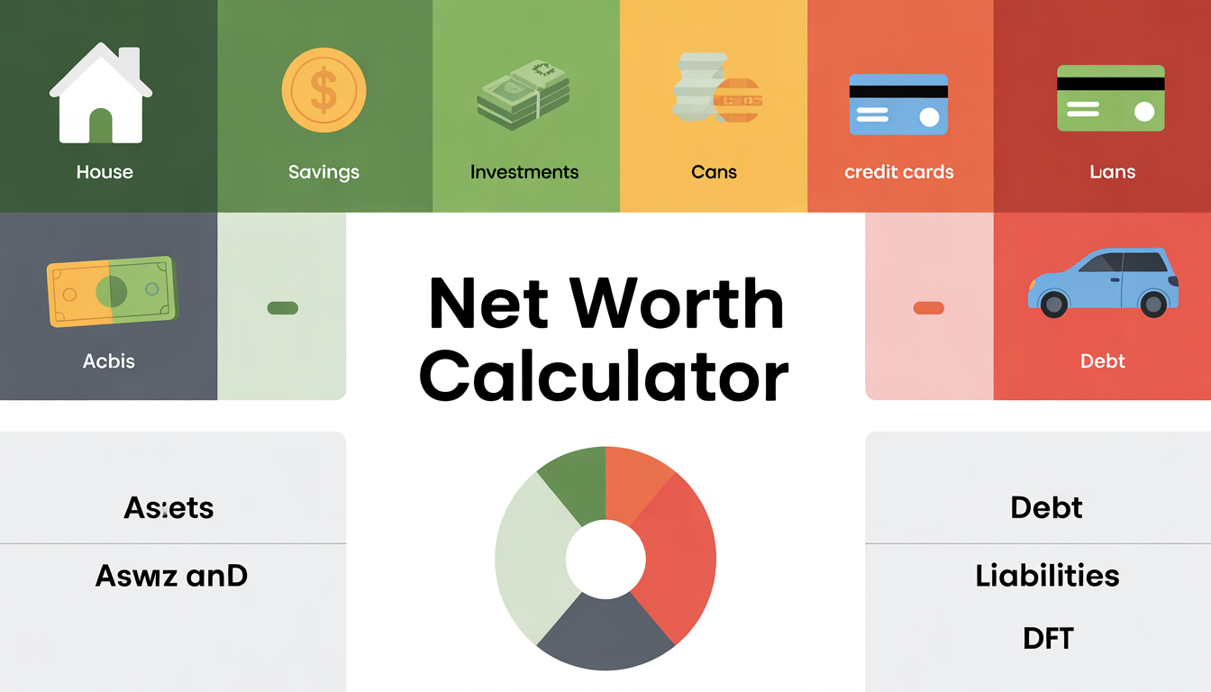 net worth calculator, calculate net worth online, assets and liabilities calculator, wealth calculator, personal finance calculator, money management tool, financial health calculator